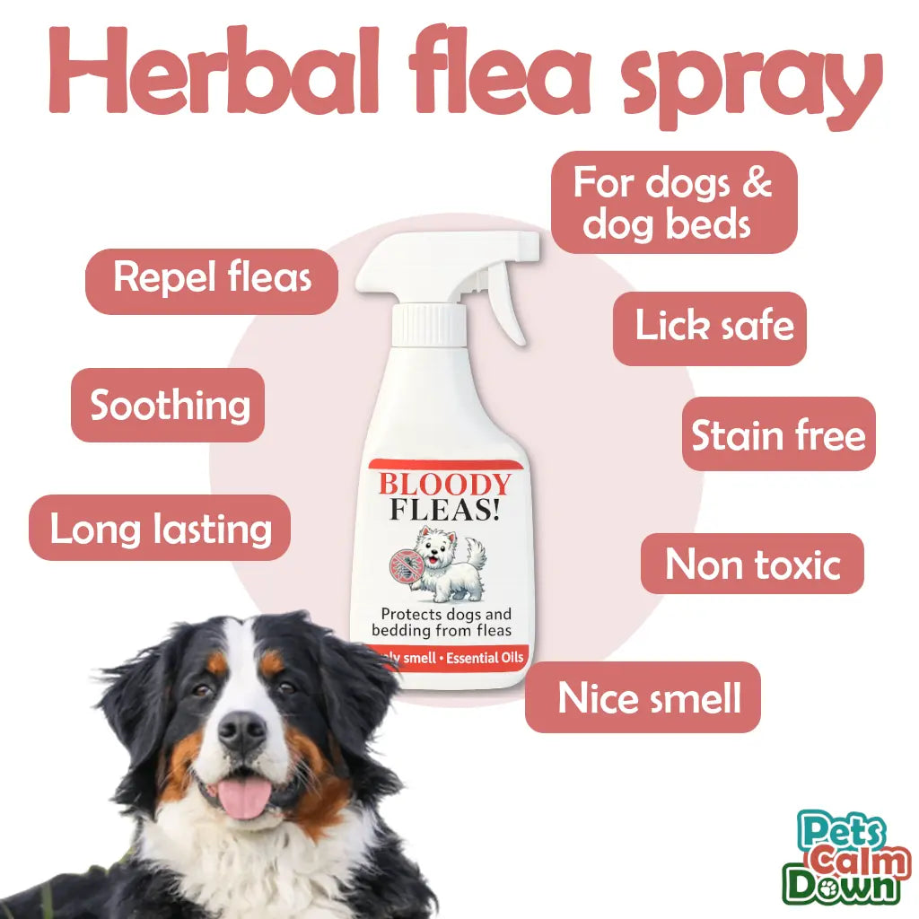Flea repellent for dogs and bedding (natural herbal)