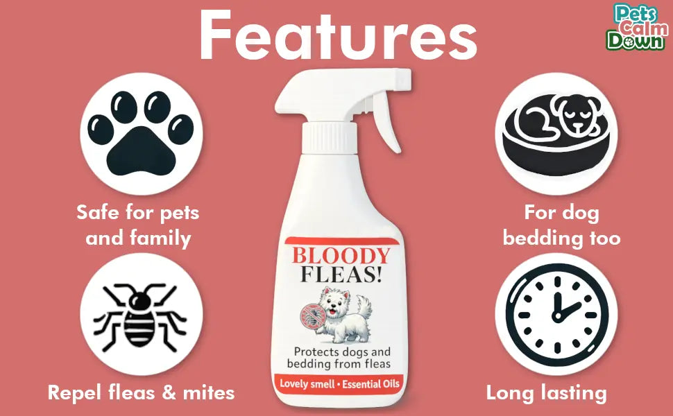 Flea repellent for dogs and bedding (natural herbal)