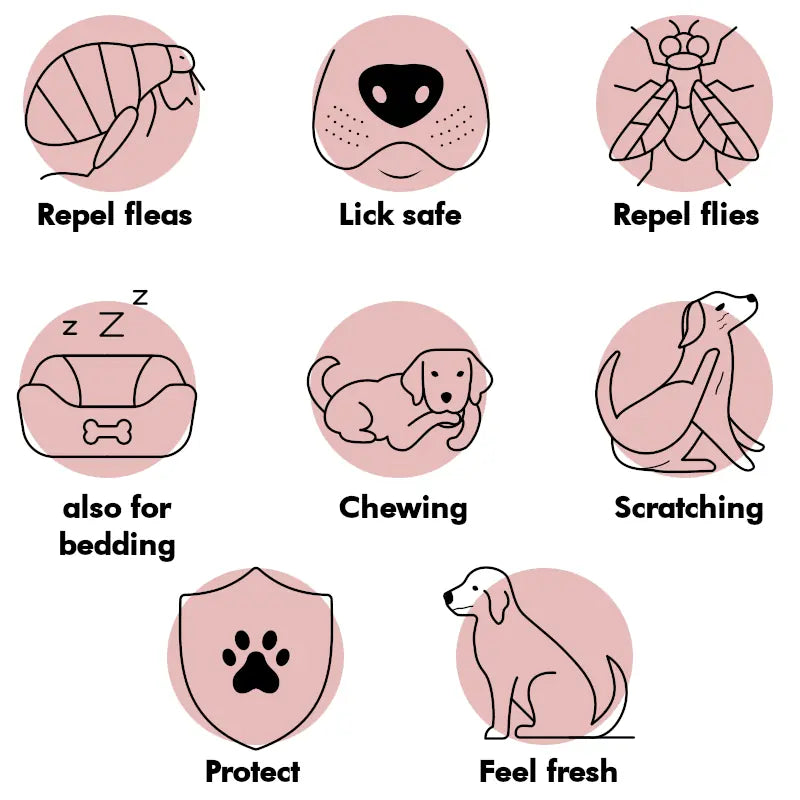 Flea repellent for dogs and bedding (natural herbal)