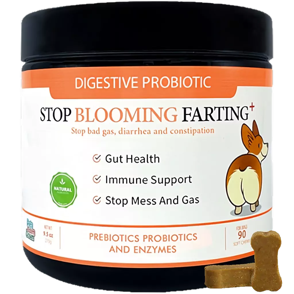 Stop Blooming Farting Probiotic dog treats Farting smelly