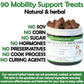 Hip & joint dog treats for age, mobility, strength, joints (natural herbal)