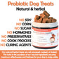 Probiotic dog treats for gas, mess, immunity, digestive health (natural herbal)