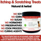 Itching and scratching dog treats for skin, licking, chewing, seasonal (natural herbal)