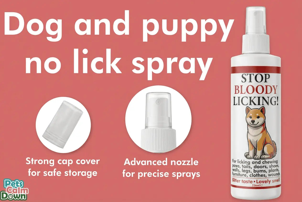 Stop Licking, Chewing, & Teething spray. Stop chewing furniture, shoes, bandages (natural herbal)
